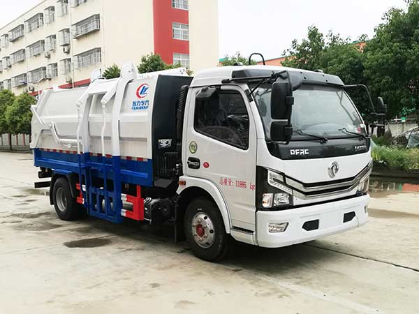 国六东风多利卡D7自装卸式垃圾车