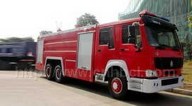 重汽豪沃双桥消防车12-15吨图片