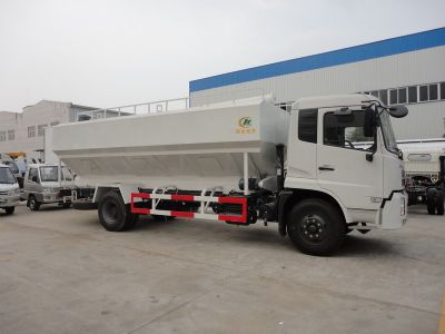 东风天锦8吨-11吨散装饲料运输车