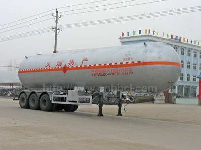 液化气体运输半挂车|三轴压力容器罐车